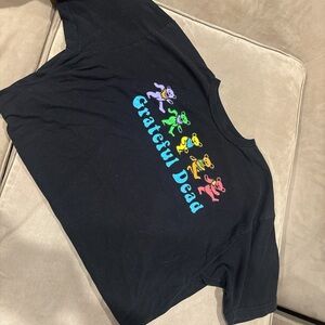 Grateful Dead Black T-Shirt with Colorful Bears